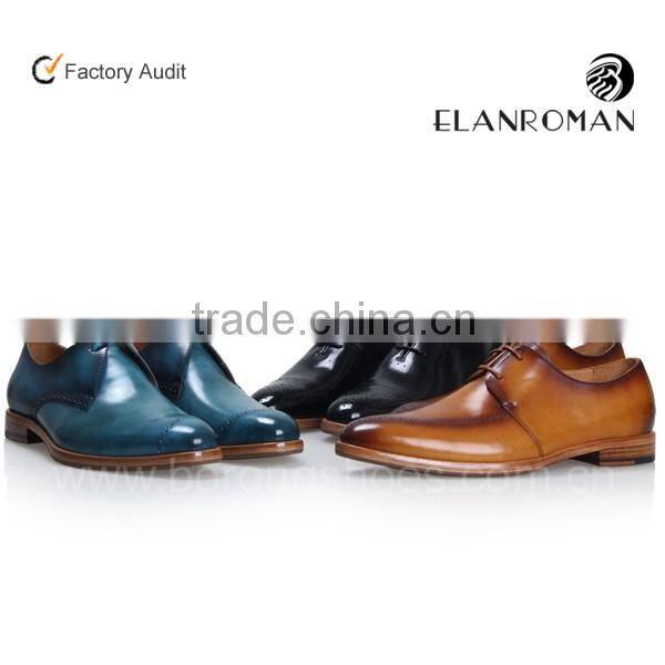 Gentle soft England real cow leather Oxford men footwear