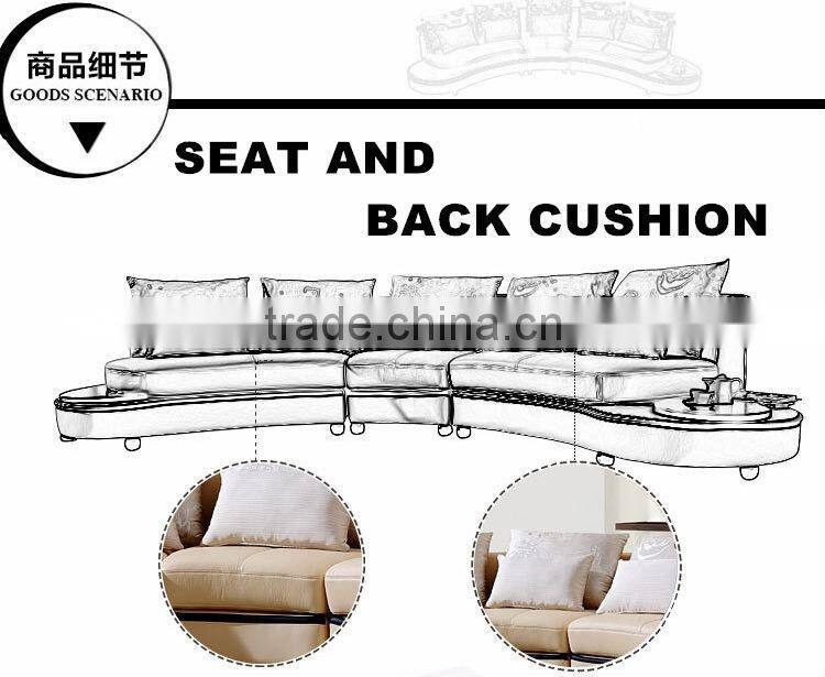 bordeaux natural half moon leather sofa