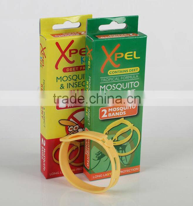 DEET free 100% citronella wholesale PVC mosquito repellent bracelet