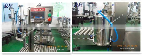 Filling machine /Sesame paste weigh filler/250kg weighing filling machine