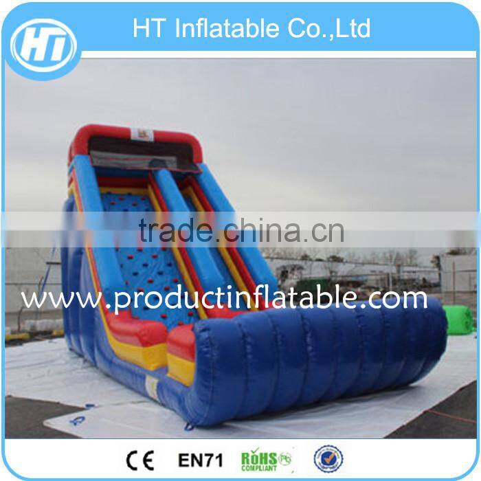 Customized Yellow inflatable slip n slide for adult, giant Inflatable Slide For Sale