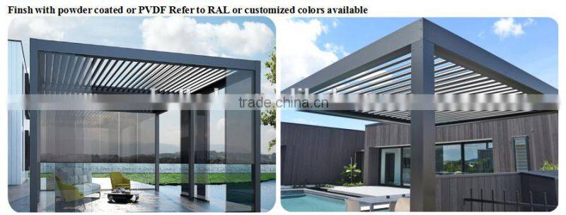 sun shading airfoil blade aluminium roof louvres