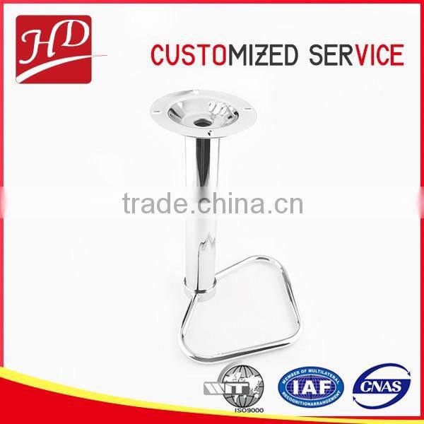 High quality round stainless steel swivel lift bar chair part for bar stools