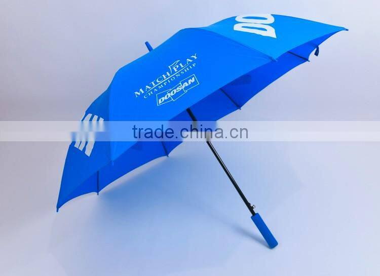 auto open advertising 190t straight umbrella EVA hadle umbrella