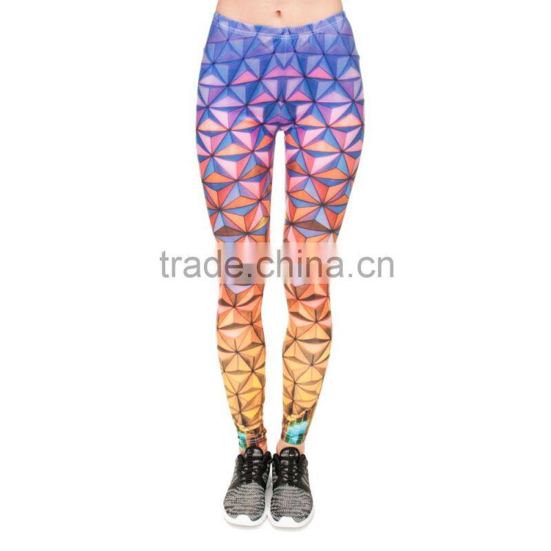 factory 3d digital full print colorful school girls pictures sexy pantyhose leggings