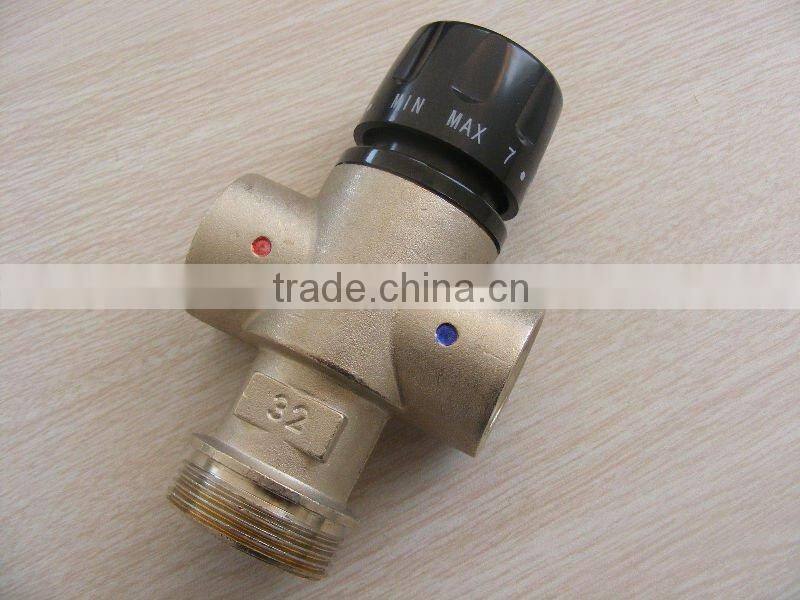 China manufacturer brass hot water mixing valve for solar heater (DN32)