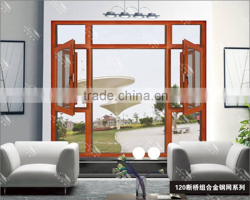 Valenmis tempered glassdoor,aluminum frame folding door/Double glazing aluminium bifold door
