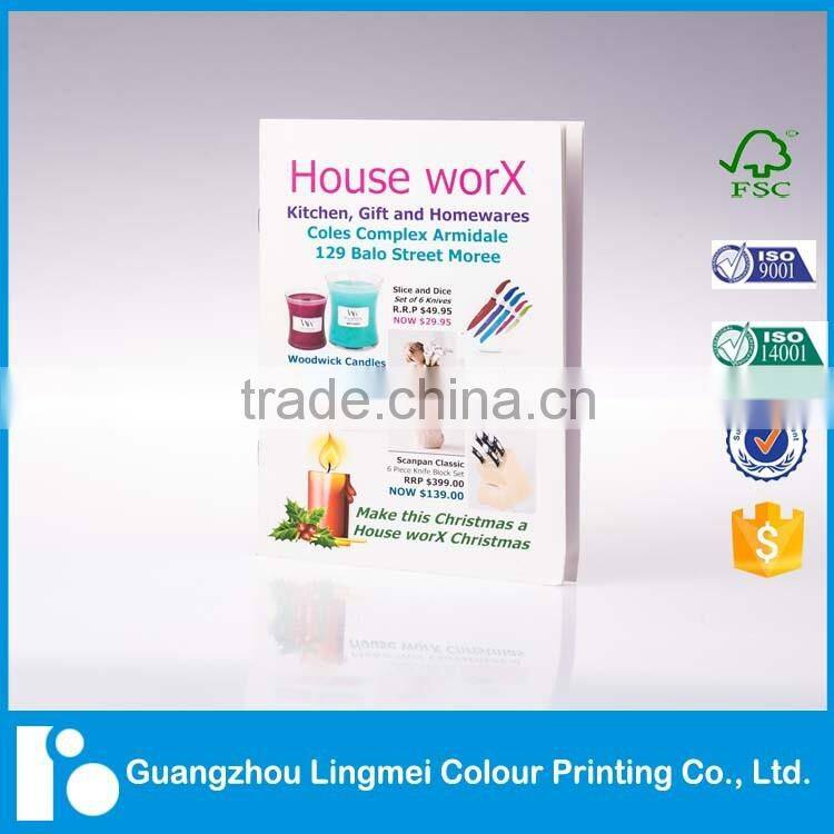 Personized colour printing soft cover 128g art paper book