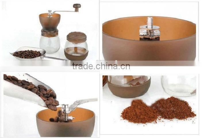 poket washable Manual Coffee bean mill with CE certification