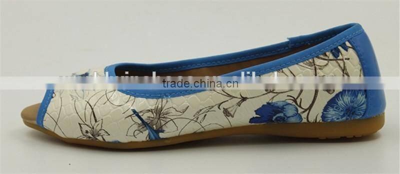 ladies comfortable flat shoe with TPR outsole