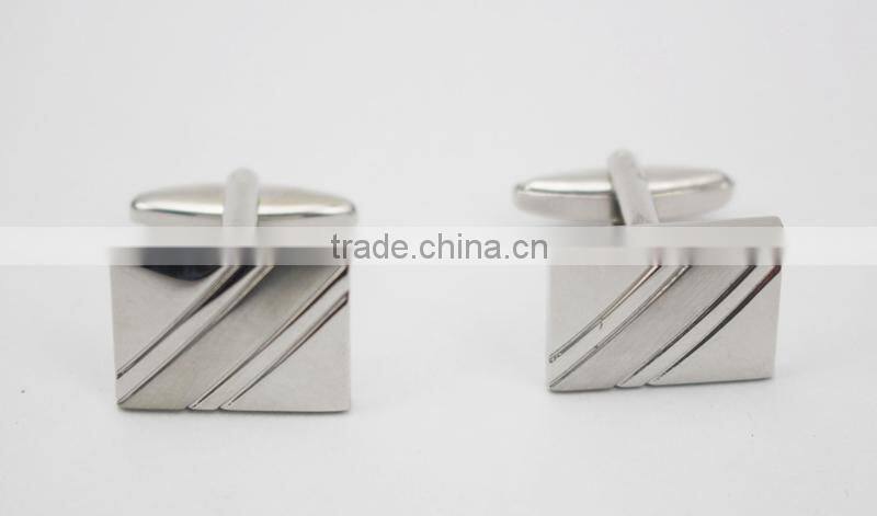 Cuff button brass cufflinks rectangle Brass Men Shirt Cuff Button