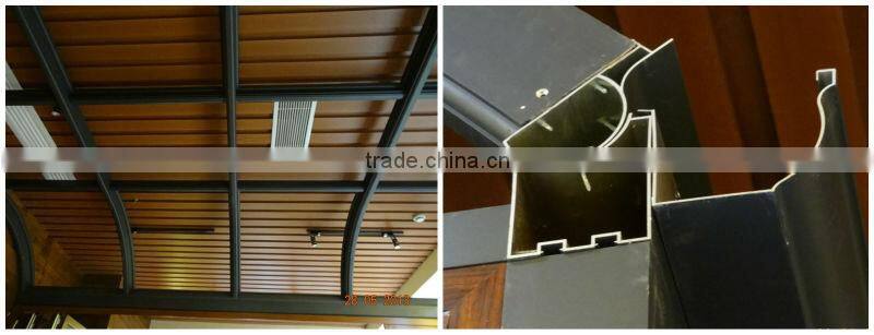 aluminum glass winter house,sound insulation aluminium triangle glass sunroom