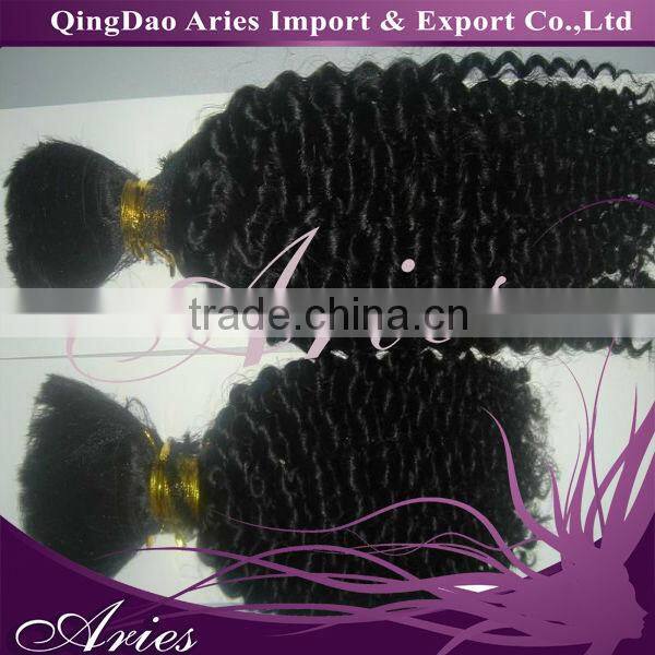 100% brazilian hair bulk silk straight, natural color, top quality