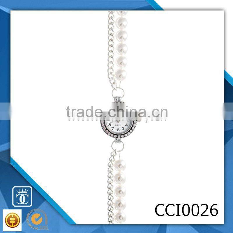 china supplier pearl wrist girl watch with private label