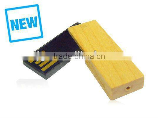 New&latest Design Wooden Peg USB with Logo Printing