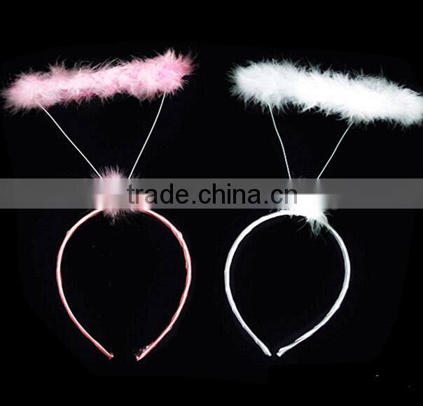 Feather angel halo headband