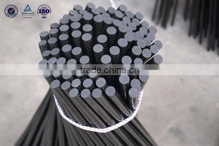 1mm-20mm carbon of rods carbon composite rods CFRP rods sticks