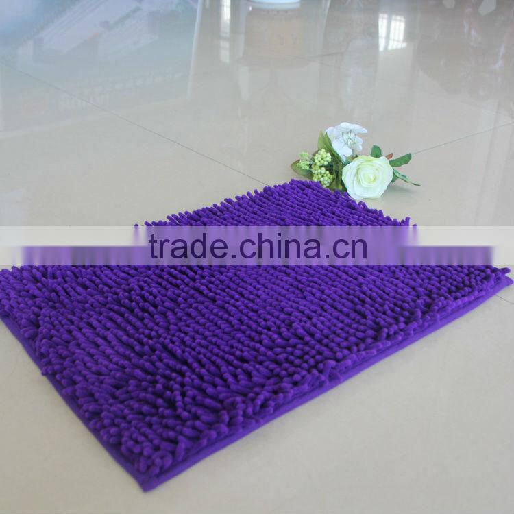 100% microfiber chenille bathroom floor mat