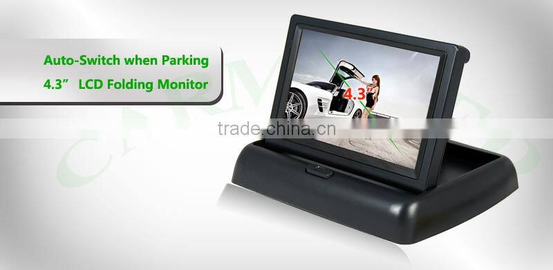 Mini Car Monitor 2ch 4.3 inch TFT 12V car lcd monitor mini tv