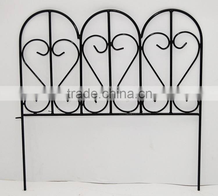 metal garden fence