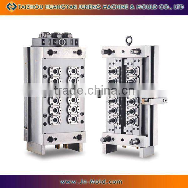 12cavities pin-valve preform mould with hot runner