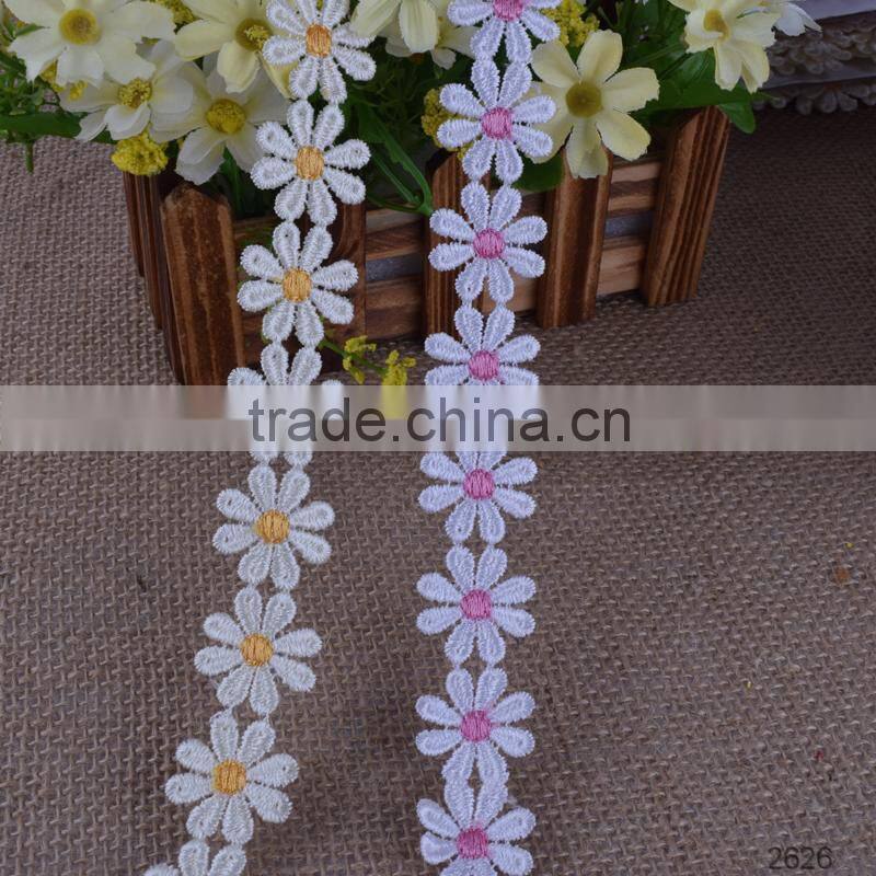 new chemical lace trim water soluble lace trim china supplier