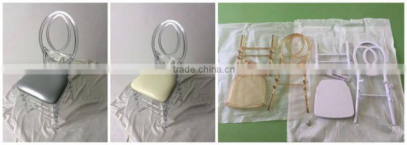 Transparent Crystal Resin Royal Chair Crystal Resin Phoenix Chair