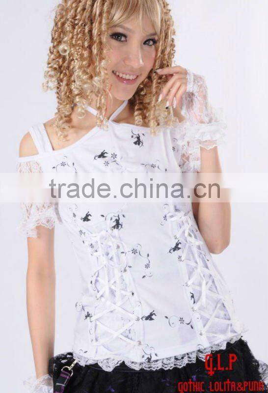 GOTHIC PUNK Lolita LACE QUEEN SHIRT 61194