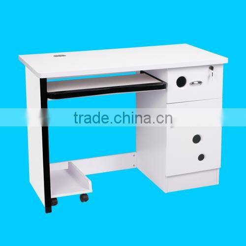 MDF board computer desk with sliding keyboard tray
