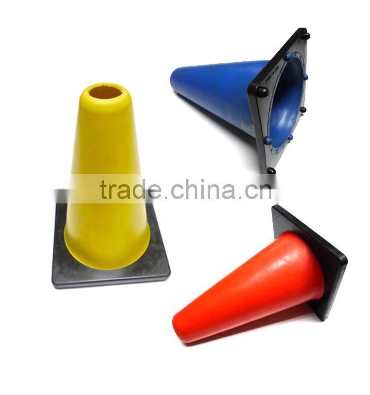 2016 New Design Sport Equipment 9 Inch TPR Two Color Cone