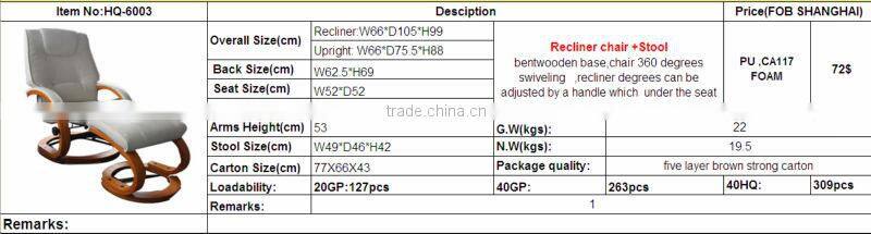 Comfortable milk white deck chair