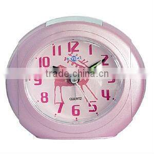 plastic table alarm clock snooze light clock, desk clock