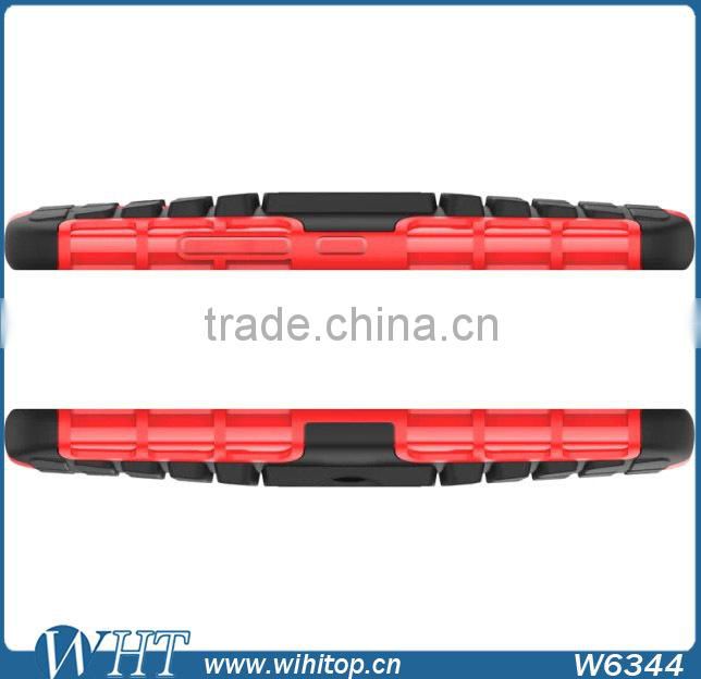 Silicone+ PC Orange Shockproof Case for HTC One M9, with Stand Function