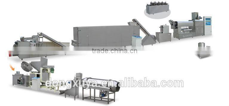 Shell spiral 3D snack food processing line, Stereoscopic triangle fish 3D snack food processing line
