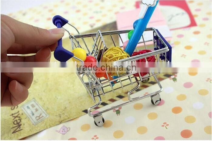 mini shopping cart trolley supermarket shopping cart model metal crafts shopping cart