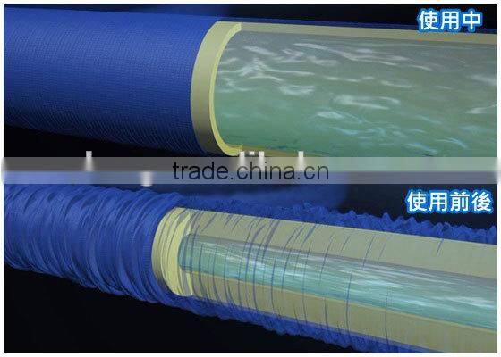 Brass fitting expandable garden hose