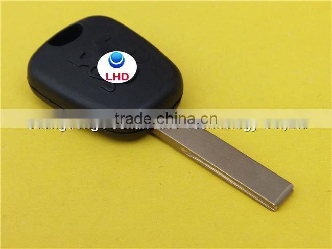Hot Sale Peugeot 407 transponder car key with groove blade