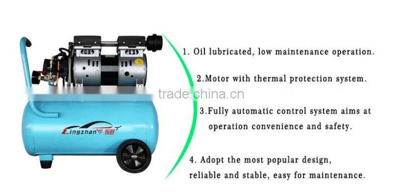 lingzhan single motor 55OW oir free mini air compressor for dental