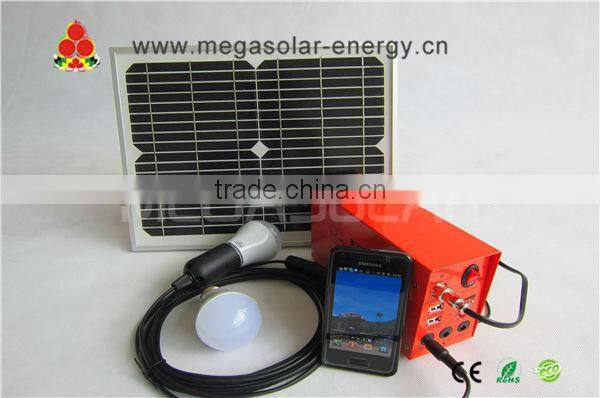 Multi-Functional 10W Portable Solar Power Generator With LED Bulb