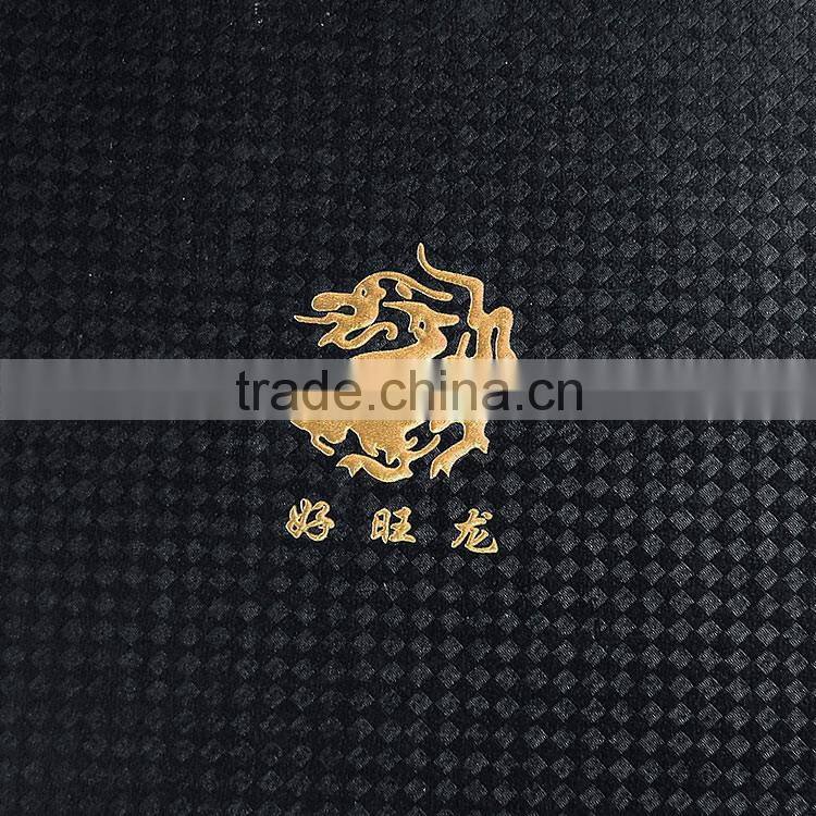 China printing factory make black packaging box with gold printed for women's high grade necklace