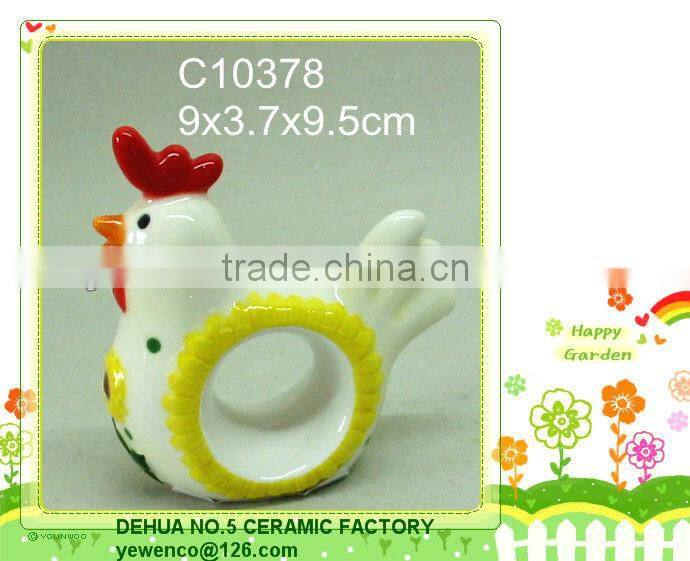 ceramic napkin ring holder