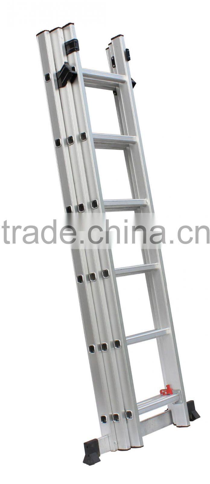 Combination step ladder & Aluminium Ladder & Extension ladder with 3x6 steps