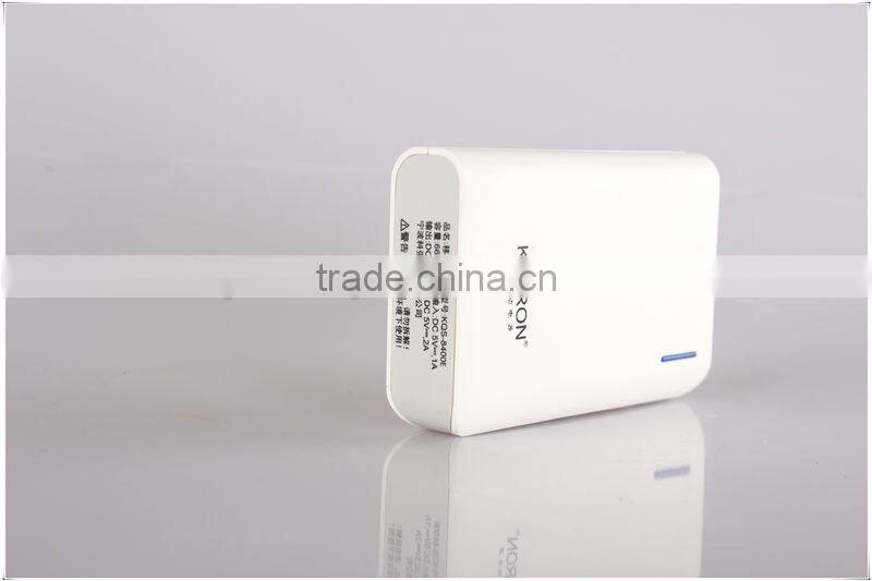 headphone 8400mah dual usb flashlight portable keychain power bank