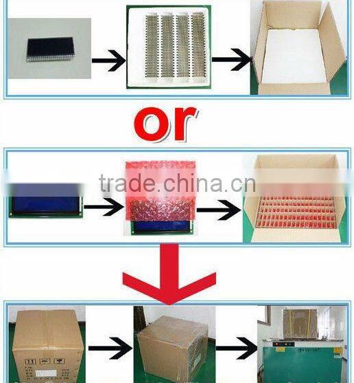 custom one/ two line character lcd module LCM COB with LED backlight Rohs