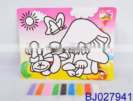 Fashion drawing toy glow in the dark painting model board