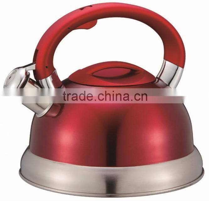 Hot sale pour over whistling kettle stainless steel tea water kettle with coating