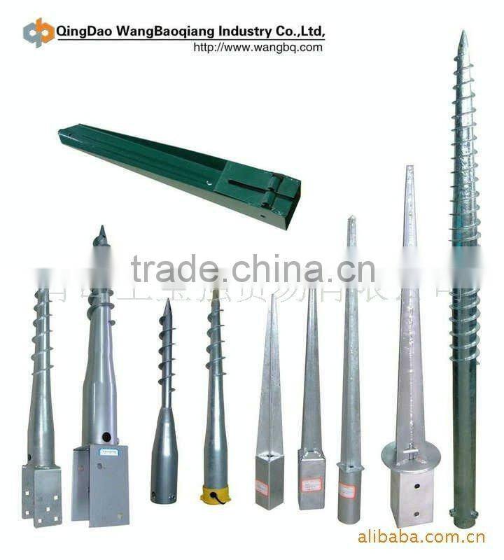 U Type Galvanized Ground Screw Anchor for fence