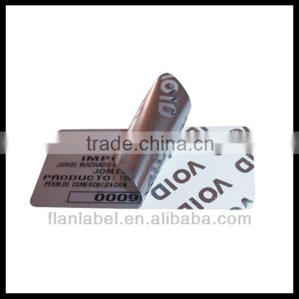 Void sticker label,warranty void labels