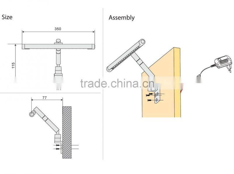 1.68w LED Art Picture Light with finish painting