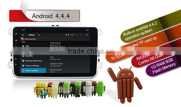 8" Android 4.4.4 Special Car Radio GPS Navigation Mp3 Player for Seat Scoda car radio cassette